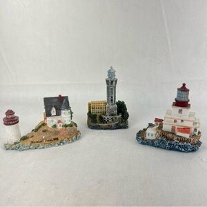 Lot Of 3 Lighthouse Tillamook Oregon Alcatraz CA  Marshall Point ME Small